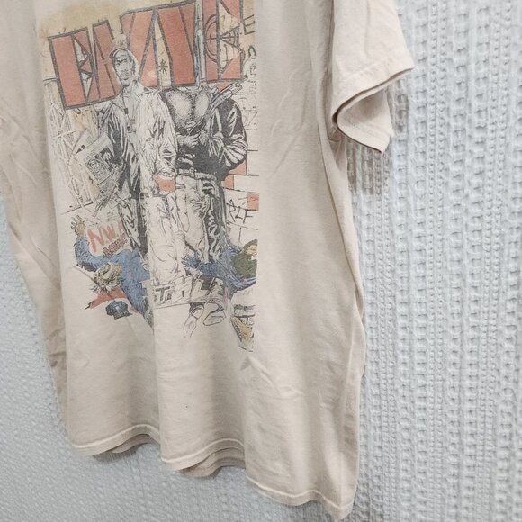 Eazy-E Cream Graphic Tee Crewneck T-Shirt Size Large Unisex - Picture 8 of 10